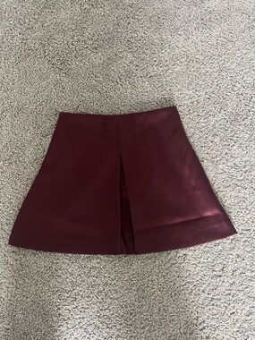 H&M Wine Red Mini Skirt